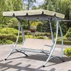 Buachois Outdoor Patio Swing Chair Canopy Replacement, Waterproof Swing Canopy,