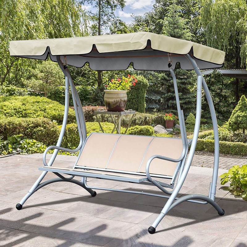 Buachois Outdoor Patio Swing Chair Canopy Replacement, Waterproof Swing Canopy,