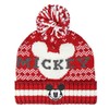 Artesania Unisex Gorro Pompon Mickey Strickmütze, Rot (Rojo 38), Einheitsgröße