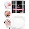 EBANKU 10.6oz Clear Acrylic Powder, Crystal Transparent Acrylic Nail Powder