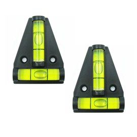2Pcs Magnetic T Type RV Levelers, Cross Check Bubble Two ways Multipurpose Spirit T-type Level for RVs, Camper, Furniture, Trailers, Tripods, Camera Equipment