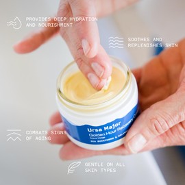 Ursa Major Golden Hour Face Moisturizer | Vegan Recovery Cream for Daily Facial Moisturizing | Repair & Hydrate | Natural Formula for All Skin Types | Cruelty Free & Non-Toxic 1.57 oz