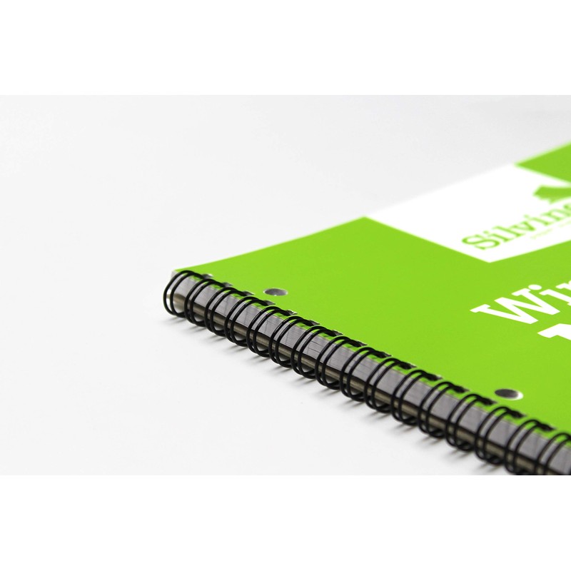 Silvine 104 Page A4 Everyday Recycled Wirebound Notebook, White, Ruled