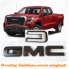 Auto Front Only Matte Black Emblem Overlay 2019-2025 GMC Sierra