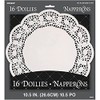 Elegant White Lace Round Doilies (26cm) 16 Count - Disposable