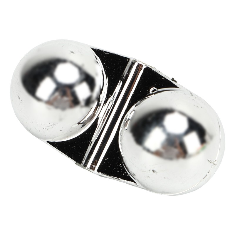 50PCS Fishing Double Rattle Metal Sea Fishing Attractor Bell Beads