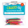 Baker Ross EF892 Bulk Pack of Coloured Plastic Needles for