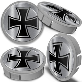 Skino Eu 4 x 60 mm Silver Black Alloy Wheels Hub Caps Wheel Centre Caps Wheel Hub Caps Wheel Hub Caps Wheel Hub Caps Wheel Hub Cover CXS 15