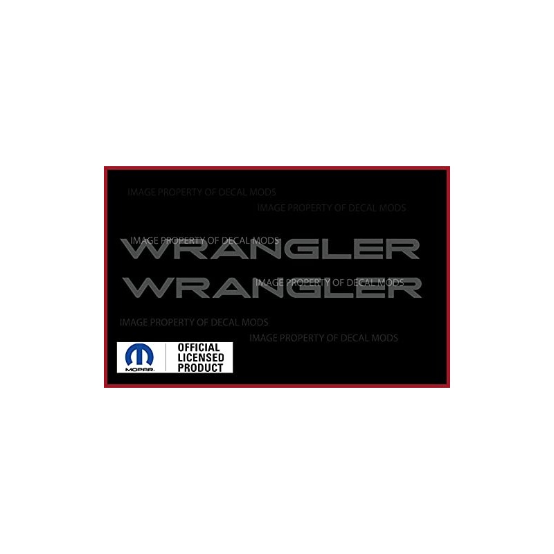 Decal Mods Fender Wrangler Small Side Logo Graphic fits Jeep