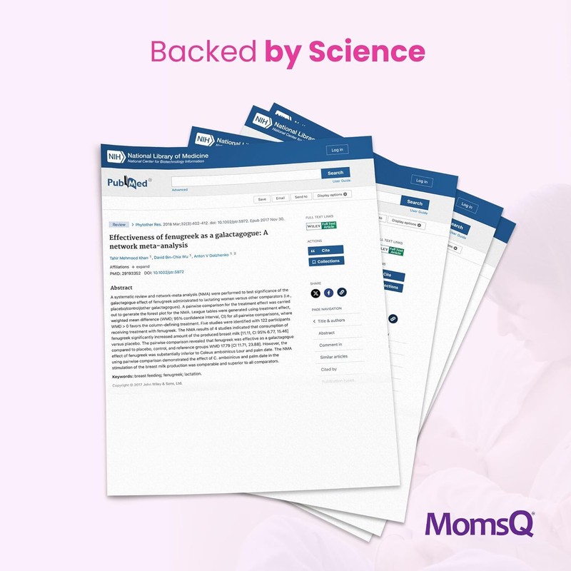 MomsQ Milk Support, Promotes Breast Milk Production, Natural Galactagogue Breastfeeding