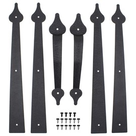 WINSOON - Herramientas decorativas de metal para puerta de garaje, con tornillos, estilo casa de transporte, bisagras ciegas, manijas, pu...
