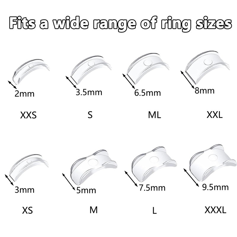 BPTZYLN 24 Pack 8 Size Ring Sizers for Loose Rings,
