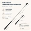 Retractable Stainless Steel Shoe Horn for Easy Shoe Wearing –