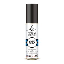 BC Perfume 617 Inspired by Aqua Di Blu Mediterraneo Bergamotto For Women & Men Replica Fragrance Body Oil Dupes Alcohol-Free Sample Travel Size Concentrated Long Lasting Roll-On 0.3 Fl Oz/10ml