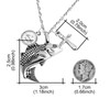 Dletay Fish Cremation Jewelry for Ashes Memorial Ashes Keepsake Necklace