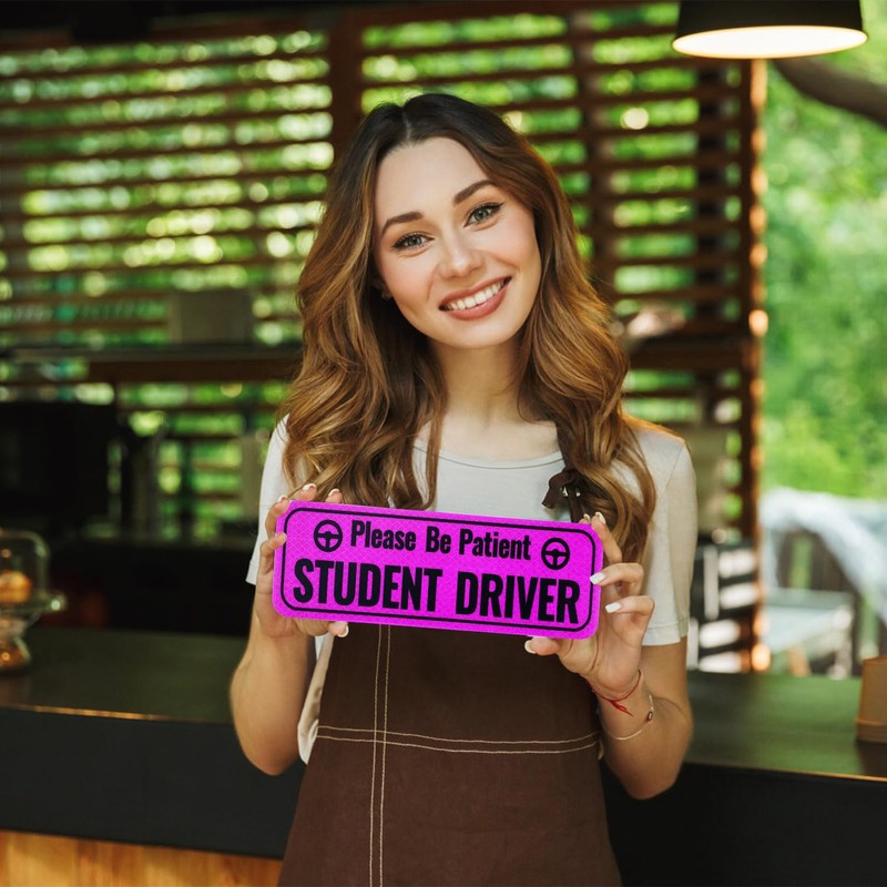 2pcs Student Driver Magnet, Please Be Patient Student Driver Sign
