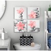 Genius Decor-Modern Wall Art Flowers and Pebble Stone Spa Pictures