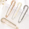 Pack of 4 Women's Pin Brooch Sweater Scarf Fake Crystal