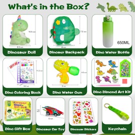 YOFUN Dinosaur Gifts for Boys - Mega Dino Gift Box for Kids, Birthday Gift Ideas for Boys and Girls Ages 3-10, Dinosaur Toys Set with Fun and Educational Features