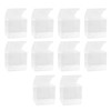 Transparent Packaging Box Set: 100 Pieces Transparent Gift Boxes Macaron