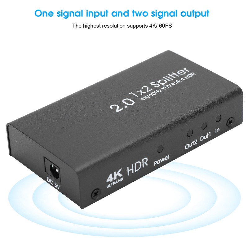 HDMI 2.0 Splitter Full HD 4Kx2K Video HDMI Switcher in
