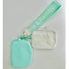 The Iris Pouch Wristlet (#8049-2) Simplify Your Routine:_Mint Green/White