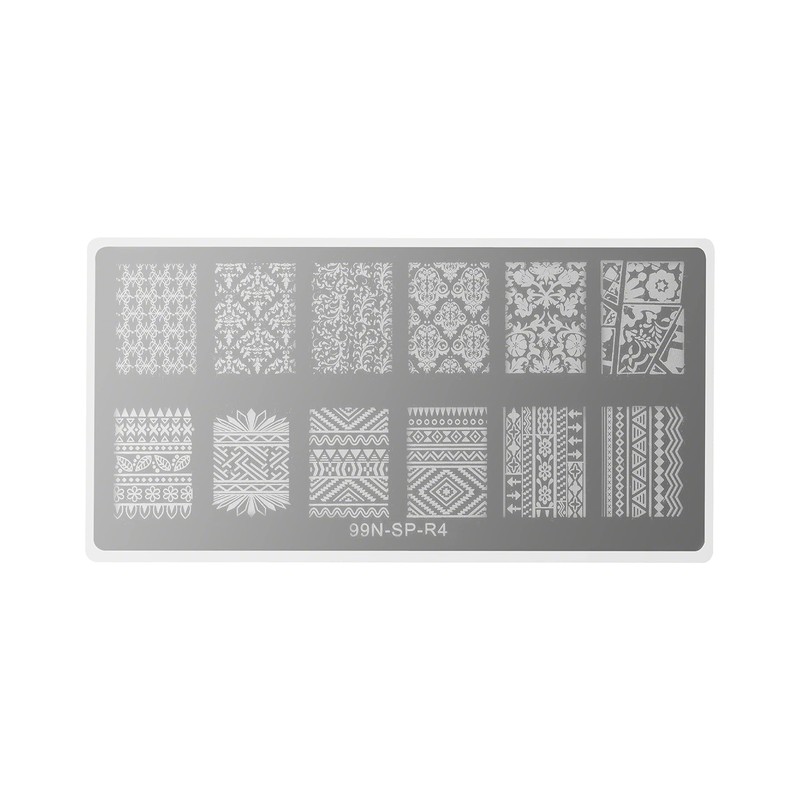 99nails Stamping Plate Rectangle - Mystery