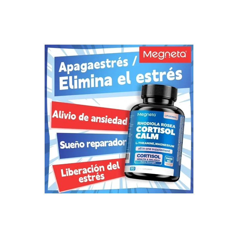 Cortisol Calm Cápsulas Magnesio L-teanina 60 Cápsulas