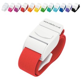 ROLSELEY Quality Medical Tourniquet with Quick Release Buckle and Latex Free Polyester Elastic Band for NHS Nurse, Midwife, A&E, Paramedic, Phlebotomist, Medical Student and Doctor (RED)