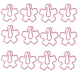Itisyou Cherry Blossom Clip Cute Cherry Blossom Shape Pink Bookmark Paper Clip 12 Pack