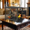 Bingopaw Large Metal Flight Bird Cage Playpen Cage with Hammock