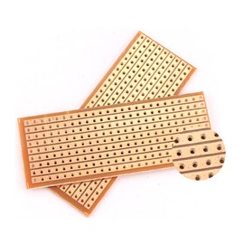 Yidab 20 PCS 25mmx65mm PCB Board Prototype Kit Protoboard Copper Strip Board Circuit Board Breadboards Universal Printed Circuit Breadboard for DIY Soldering