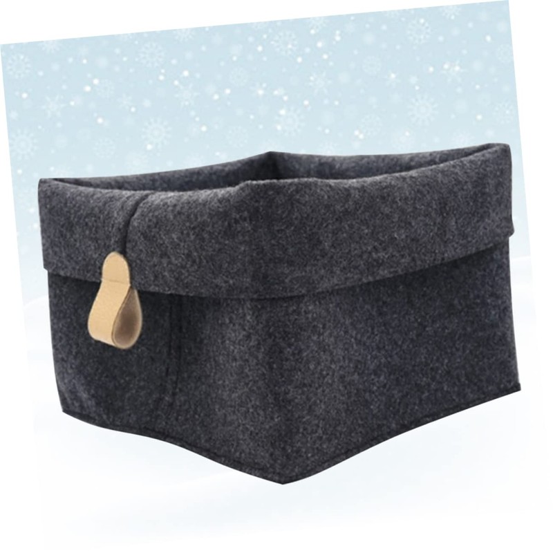 Hohopeti Felt Storage Basket for Organizing Clothes and Sundries Multifunctional