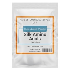 Hydrolyzed Silk Amino Acid Powder Cosmetic Grade for Hair Skin Nails Moisture Retention 100% Pure Use in Formulations or Add to Your Favorite Products (4 oz)