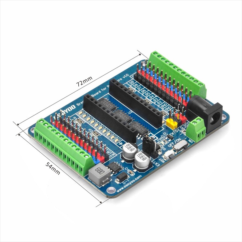 OSOYOO Pro Micro Shiled Breakout Board - GPIO Status LEDs,