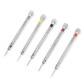 T Tulead Watch Screwdrivers Precision Screwdriver Watchmakers Screwdriver Watch Bank Screwdriver 0.8mm/1mm/1.2mm/1.4mm/1.6mm Flat Head Screwdriver