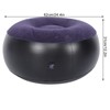 01 Inflatable Flocking Chair, Foldable Indoor Outdoor Round Portable Inflatable