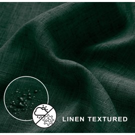 KOUFALL Stall Shower Curtain 36 x 72 Inch,Fabric Linen Half Size Small Shower Curtain for RV Camper,Forest Green