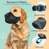 LUCKYPAW Dog Muzzle for Large Medium Small Dogs, Mesh Muzzle