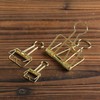 4Pcs Golden Hollow Out Long Tail Wire Binder Clips Paper