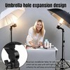 E27 Lamp Holder with Umbrella Bracket, 360° Adjustable Photography Light