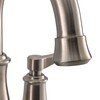 RecPro RV Bathroom Faucet Tall Spout Brushed Nickel with Drain
