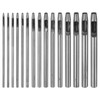 QUARKZMAN 15-teiliges Lederlochstanzer-Set 0,5 mm-6 mm Stahl Hohle Runde Lochstanzer