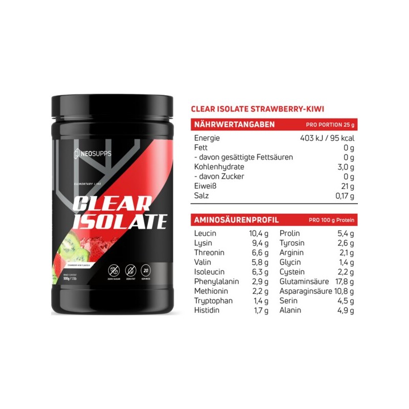네오서프스 Neosupps 유청 단백질 파우더 딸기-키위맛 500g Neosupps Whey Protein