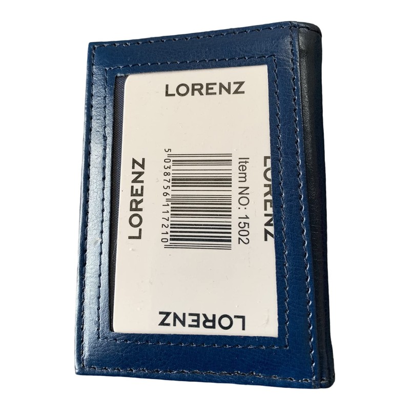 Lorenz Leather Effect Grained PU Travel Id Pass Card Holder