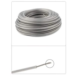 TUHIMO Buwico Grass Trimmer Line, 3.0mm*41m Nylon Steel-Wire Core Brush Cutter Line Heavy Duty Strimmer String for Over Grown Grass and Weeds