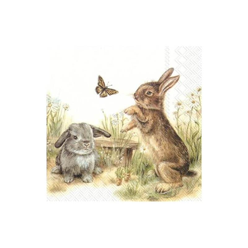 Bunny and Clyde Lunch Napkins Easter Decoration