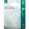 Power Gear White Duplex 4P4C in-Line Adapter, Extender for Home
