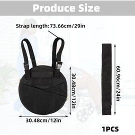 Universal Catheter Bag Cover with Adjustable Belt – Nephrostomy & Urine Drainage Bag Holder for Wheelchair, Walker & Bed – 12 x 12inch Concealed Pouch, 24inch Tube Cover – Durable Nylon, Easy-Clean, Discreet Privacy Design (600-2000ML, Black)