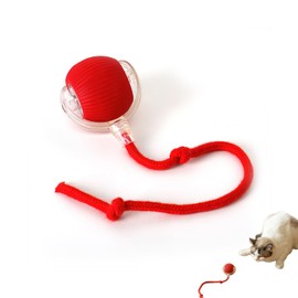 aninako Cat Toy Automatic Moving Cat Ball Toy Cat Toy Ball Electric Automatic Toy with USB Charging Automatic 360 Degree Rotating Ball Interactive Cat Toy Ball with Long Tail for Cats Electric